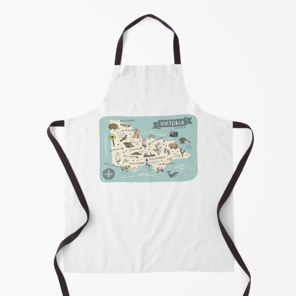 Item preview, Map of Victoria, Australia - Teal designed and sold by Those Pencil Shavings.