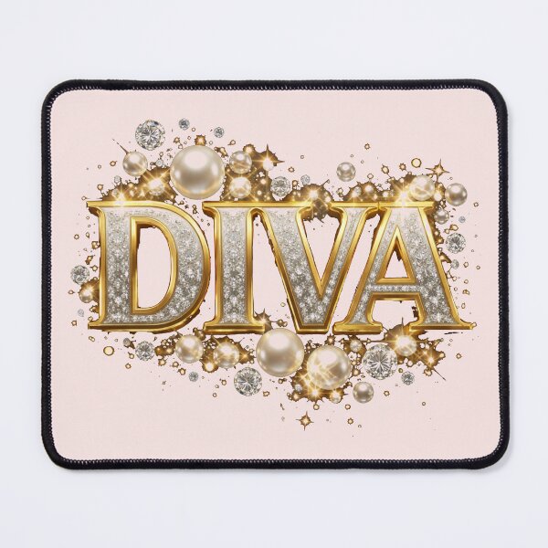 Item preview, Luxury Diva Gold Typography | Glam Glitter Queen Statement Design designed and sold by reanacreations.