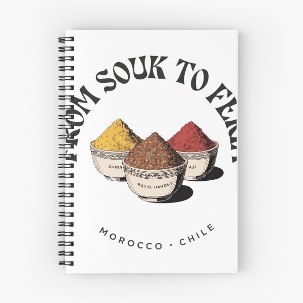 Item preview, From Souk to Feria — Spices Morocco Chile Art designed and sold by KariGoStudio.