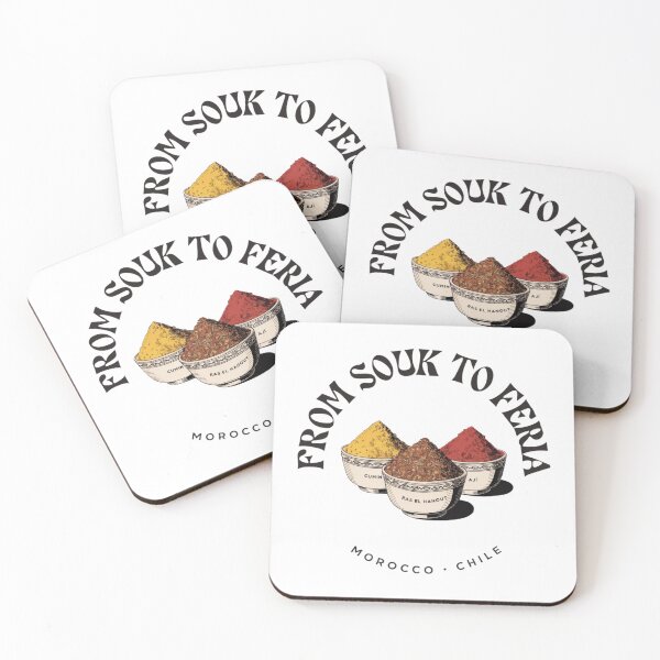 Item preview, From Souk to Feria — Spices Morocco Chile Art designed and sold by KariGoStudio.