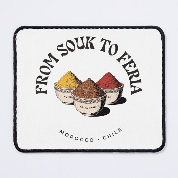 Aperçu de l'œuvre Du souk à la foire — Épices Maroc Chili Art créée et vendue par KariGoStudio.