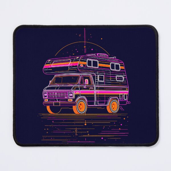 Item preview, Unique Retro Camper Van Gift for Dad — Synthwave 80s RV Art designed and sold by PixelQ.