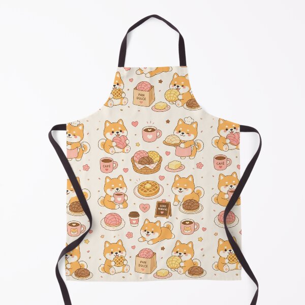 Item preview, Shiba Bakery Morning Kawaii Pattern designed and sold by Soft Berry Studio.