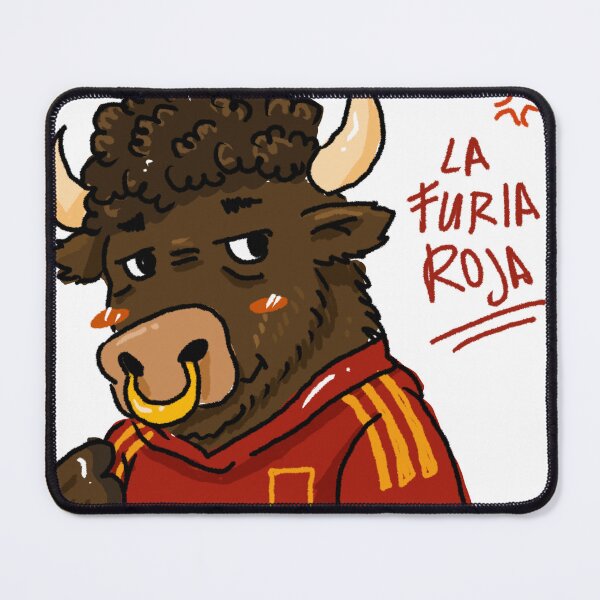 Item preview, Awkward Animal Hat Club – La Furia Roja | Cute Spain Bull Fan designed and sold by chupichapa.
