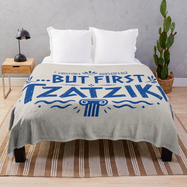 Item preview, But First Tzatziki - Greek Funny Food Quote designed and sold by FutureTraveller.