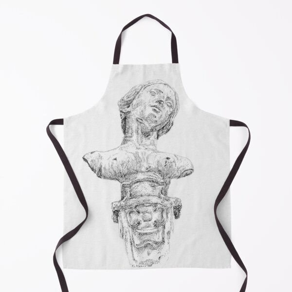Item preview, Ancient Artifact Series - Female Bust from Ham House and Gardens designed and sold by ECMazur Art.