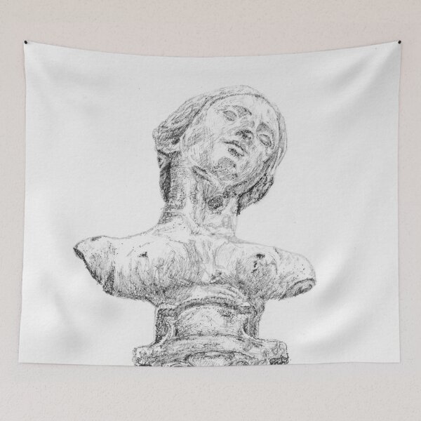 Item preview, Ancient Artifact Series - Female Bust from Ham House and Gardens designed and sold by ECMazur Art.
