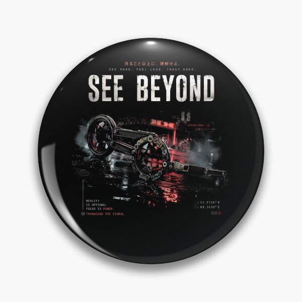 Item preview, Cyberpunk Techwear Goggles See Beyond Black Streetwear T-Shirt designed and sold by IXM_CREATION.