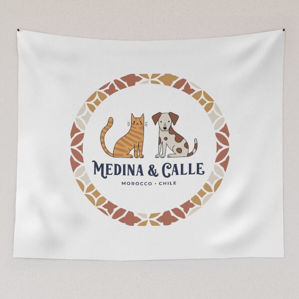 Item preview, Medina & Calle — Morocco Chile Street Cat and Dog designed and sold by KariGoStudio.