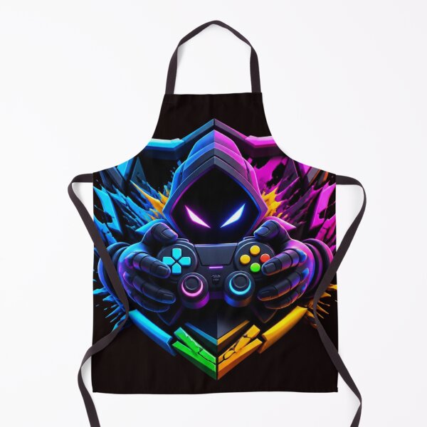Item preview, Neon Hooded Gamer Shadow Esports Mascot Shield designed and sold by AgnesB77.