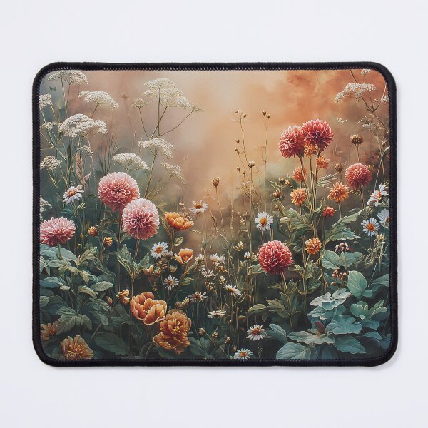 Item preview, Enchanted Cottage Garden at Golden Hour – Romantic Botanical Floral Painting designed and sold by Soul Garden Studio.