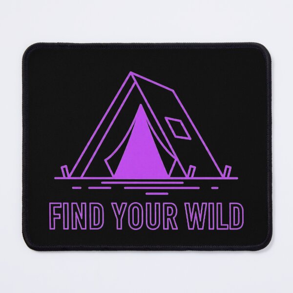 Item preview, Unique Graduation Gift Find Your Wild — Synthwave Purple Camping Art designed and sold by PixelQ.