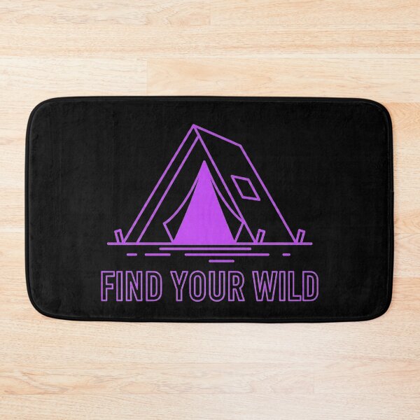 Item preview, Unique Graduation Gift Find Your Wild — Synthwave Purple Camping Art designed and sold by PixelQ.