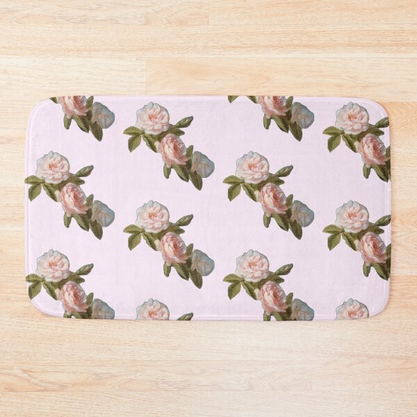 Item preview, vintage pink rose flowers from oil painting sticker designed and sold by inainart.