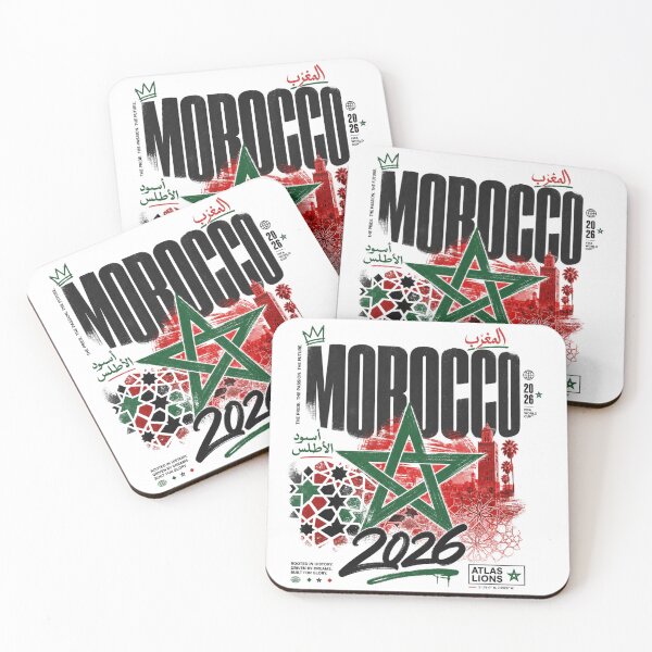 Item preview, Morocco 2026 Football World Cup Glory | Atlas Lions Fan Supporter Shirt designed and sold by rushaib.