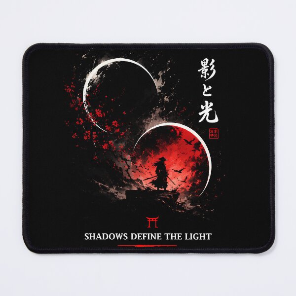 Item preview, Japanese Samurai Shadow and Light Red Moon Aesthetic designed and sold by IXM_CREATION.