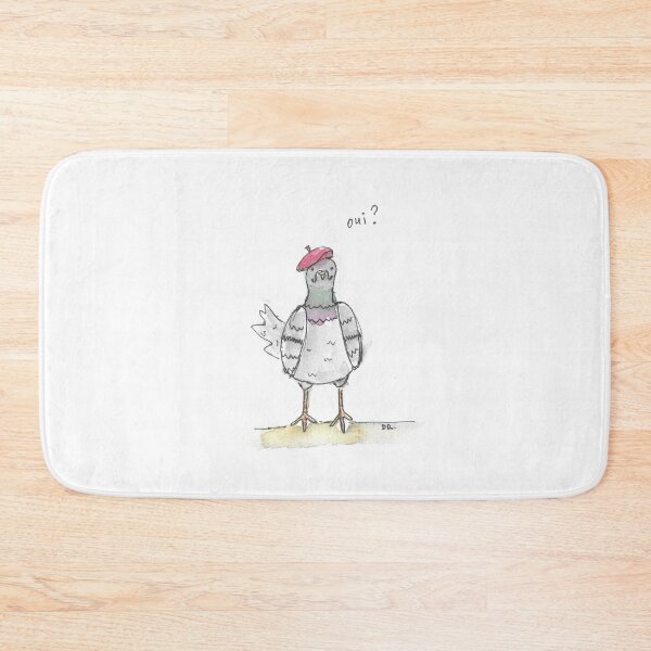 Item preview, French Pigeon fun illustration art. designed and sold by DebTheZeb.