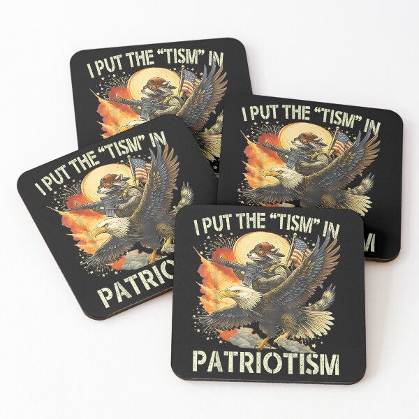Item preview, i put the tism in patriotism retro eagle usa flag 4th july  designed and sold by CAnastazyshop.
