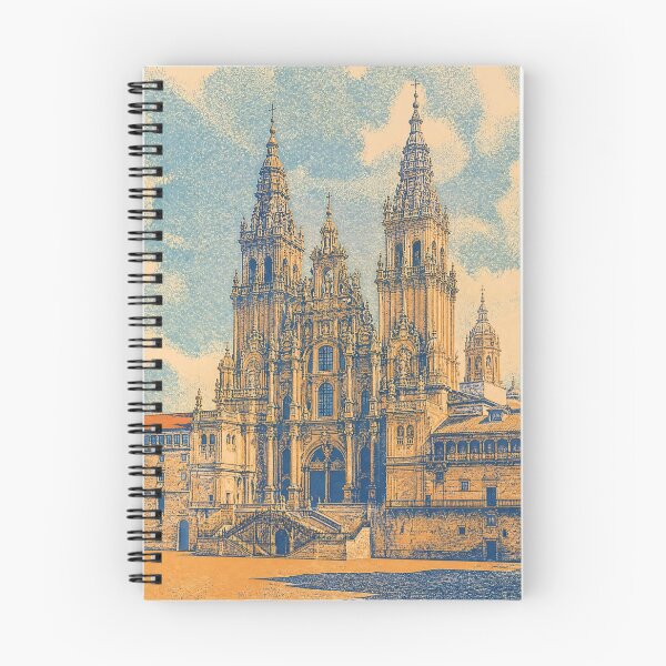 Item preview, Santiago de Compostela Cathedral – Vintage Architectural Print designed and sold by Soul Garden Studio.