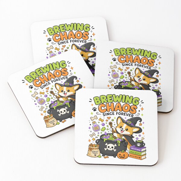 Item preview, Brewing Chaos Since Forever Funny Corgi Witch Halloween Shirt designed and sold by MaynyStudio.