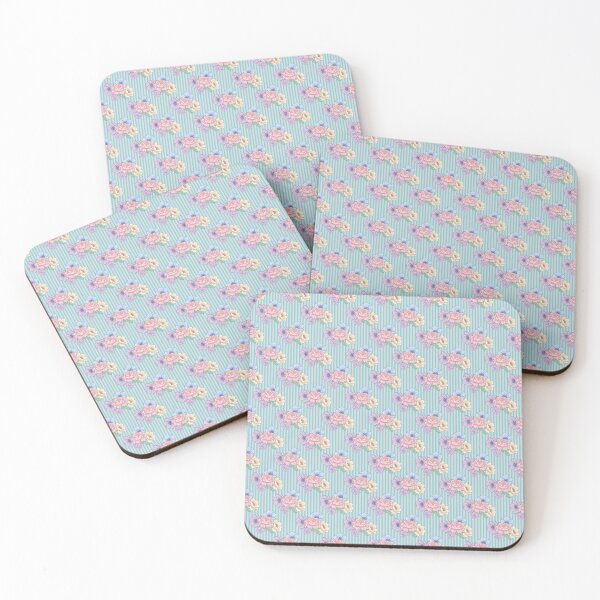 Item preview, Elegant flowers seamless pattern over stripes design designed and sold by AlicinaM.