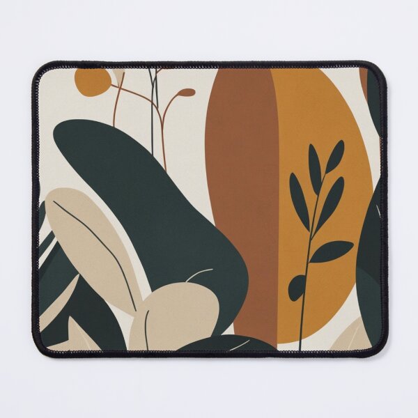 Item preview, Abstract Leaf Wall Art Earth Tones designed and sold by EnmarcArt.