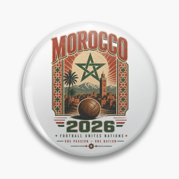 Item preview, Morocco 2026 Football World Cup Glory | Atlas Lions Fan Supporter Shirt designed and sold by rushaib.