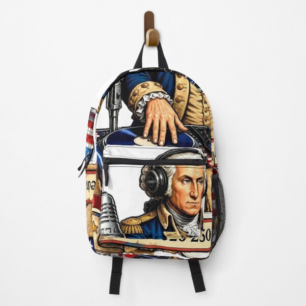 Item preview, DJ George Washington 4th of July Party Patriotic Design designed and sold by Zara Art House.