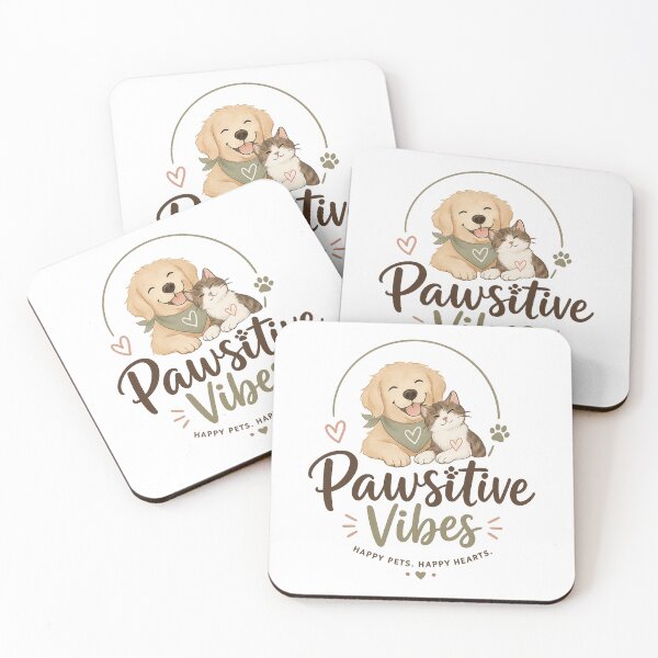 Item preview, Pawsitive Vibes Only | Happy Pets Lover T-Shirt & Sticker designed and sold by CreativeNest Prints.