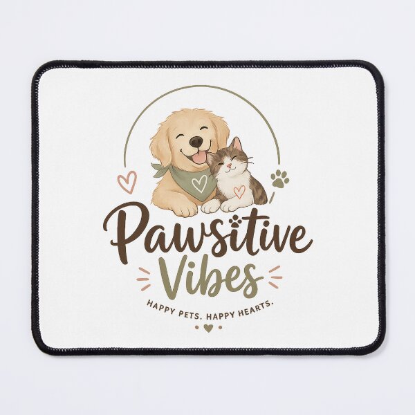 Item preview, Pawsitive Vibes Only | Happy Pets Lover T-Shirt & Sticker designed and sold by CreativeNest Prints.
