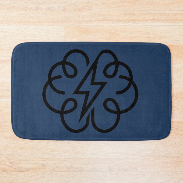 Item preview, Minimal Brain Lightning Bolt Line Art Sticker | Mental Energy and Focus Symbol | Modern Neuroscience Design designed and sold by MCV-Designs.