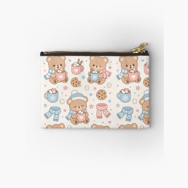Item preview, Teddy Bear Hot Cocoa Kawaii Pattern designed and sold by Soft Berry Studio.
