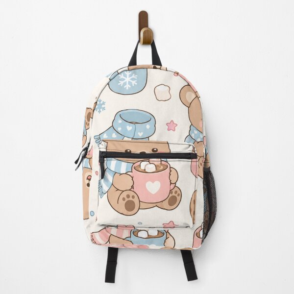 Item preview, Teddy Bear Hot Cocoa Kawaii Pattern designed and sold by Soft Berry Studio.