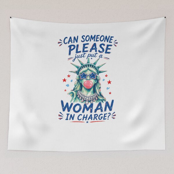 Item preview, Can Someone Please Just Put A Woman In Charge? Female Leadership Political Statement American Voter designed and sold by HumansStuck12.