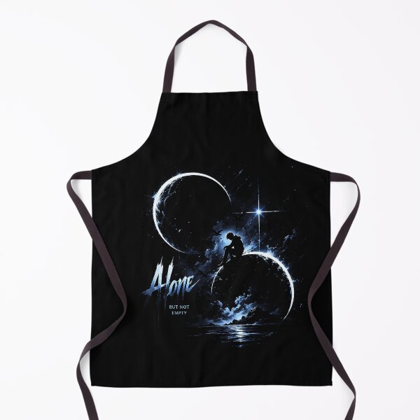 Item preview, Alone But Not Empty — Cosmic Anime Silhouette Dark Fantasy Art Print designed and sold by IXM_CREATION.