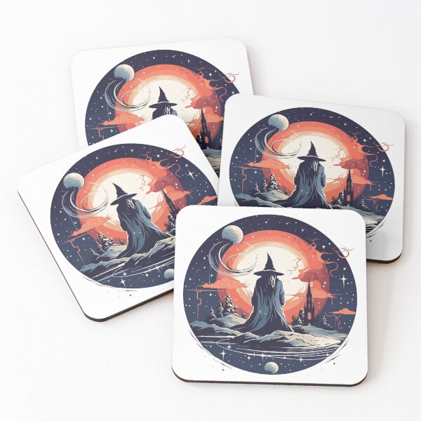 Item preview, Winter Wizard Snowy Fantasy Landscape Art designed and sold by QuantumQGear.