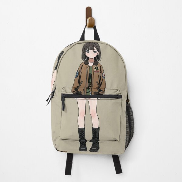 Item preview, Fashion - Woman in Brown Bomber Jacket Mini Skirt Combat Boots Anime designed and sold by AnimeShin.