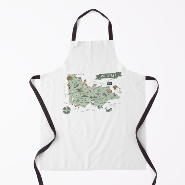 Item preview, Map of Victoria, Australia - Green designed and sold by Those Pencil Shavings.