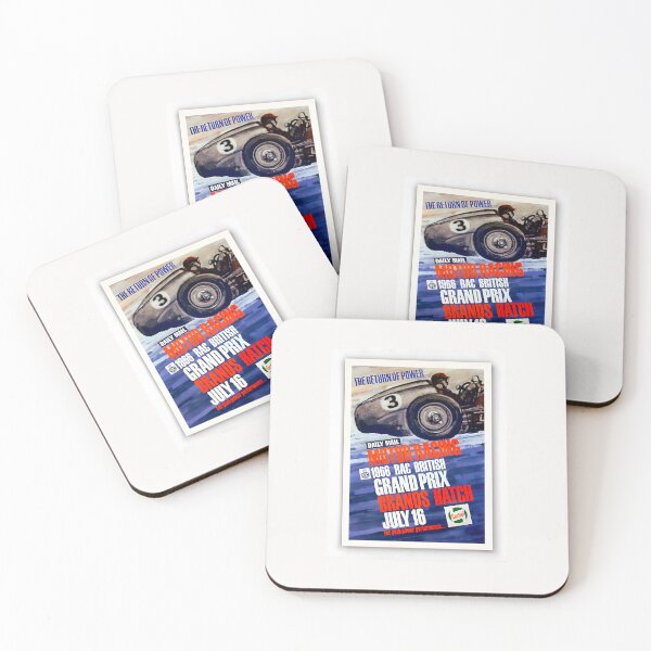 Item preview, Blast from the past art Brands Hatch 1966 designed and sold by Helios Be. Lavsh.