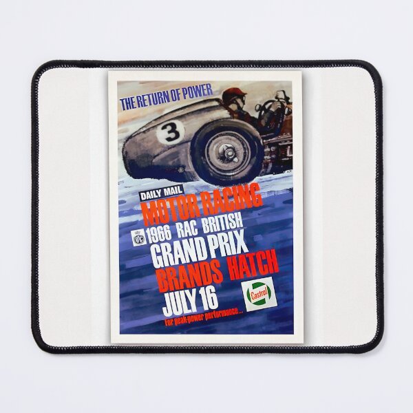 Item preview, Blast from the past art Brands Hatch 1966 designed and sold by Helios Be. Lavsh.