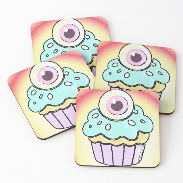 Item preview, Cupcake Eye Kawaii Creepy Cute Pastel Spooky designed and sold by AstronautMerch.