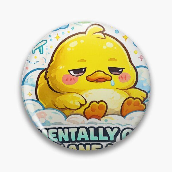 Item preview, Mentally On Airplane Mode Cute Duck Sticker designed and sold by DealHunterx.