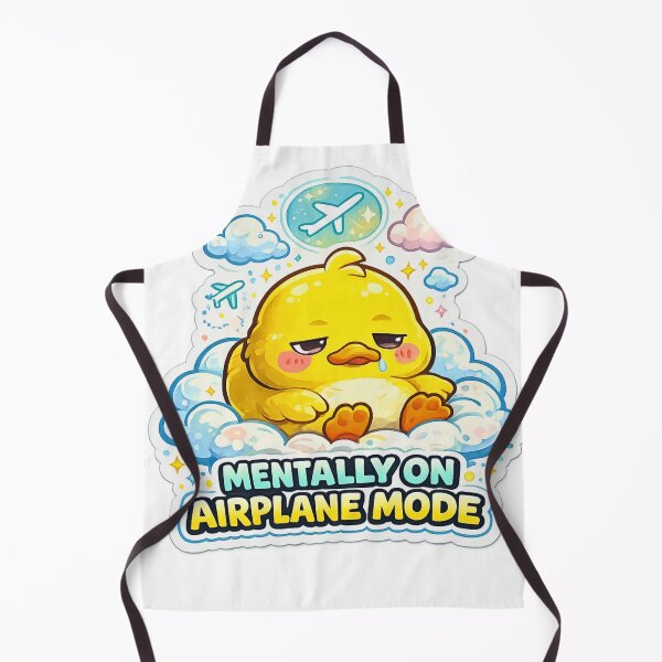 Item preview, Mentally On Airplane Mode Cute Duck Sticker designed and sold by DealHunterx.