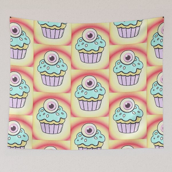 Item preview, Cupcake Eye Kawaii Creepy Cute Pastel Spooky designed and sold by AstronautMerch.