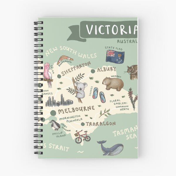 Item preview, Map of Victoria, Australia - Green designed and sold by Those Pencil Shavings.