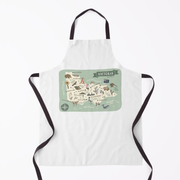 Item preview, Map of Victoria, Australia - Green designed and sold by Those Pencil Shavings.