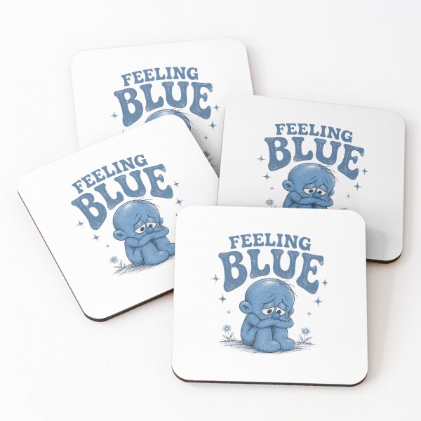 Item preview, Feeling Blue | Vintage Funny Mood Design designed and sold by LegacyWave.
