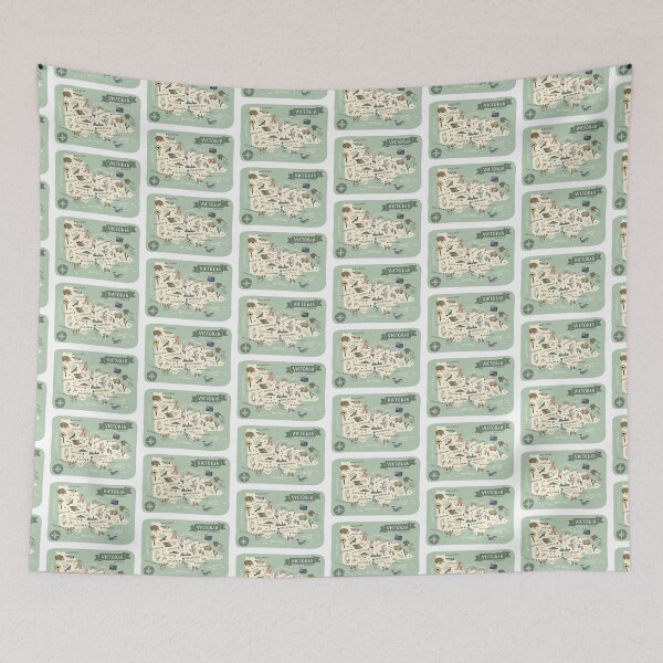 Item preview, Map of Victoria, Australia - Green designed and sold by Those Pencil Shavings.
