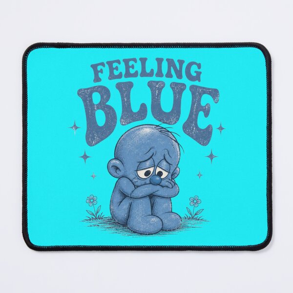 Item preview, Feeling Blue | Vintage Funny Mood Design designed and sold by LegacyWave.