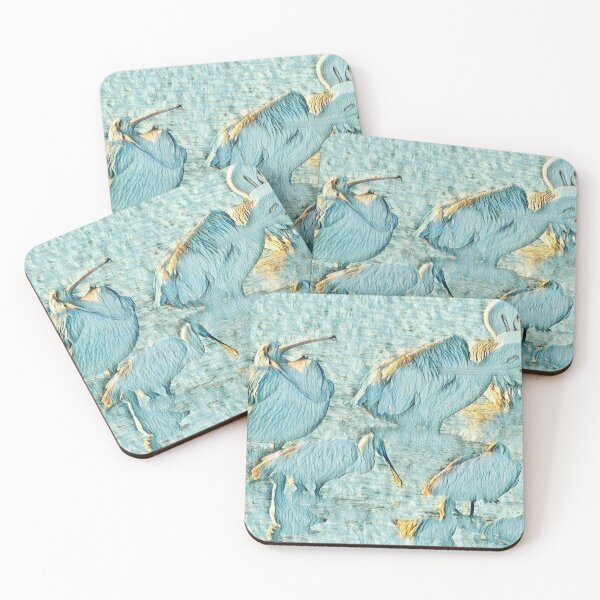 Item preview, Textured Impressionist Pelicans by the Water designed and sold by Sean McElroy.